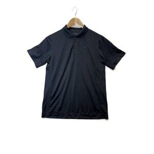 Nike Golf Dri-FIT Polo Shirt Boys Large Black Performance Short Sleeve Swoosh